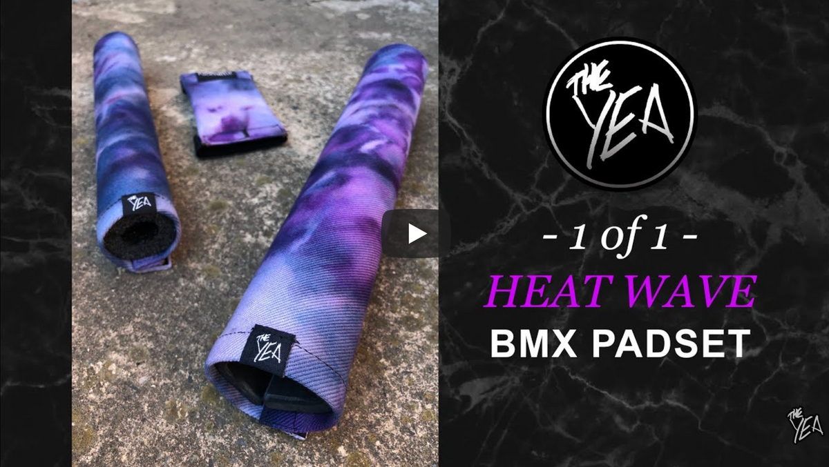 Purple Heatwave BMX Pad Set