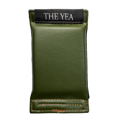 Cactus Green leather Stembuddy flat front