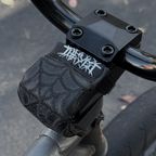 Black on BLACK LEATHER Spiderweb STEMBUDDY™