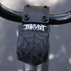 Black on BLACK LEATHER Spiderweb STEMBUDDY™