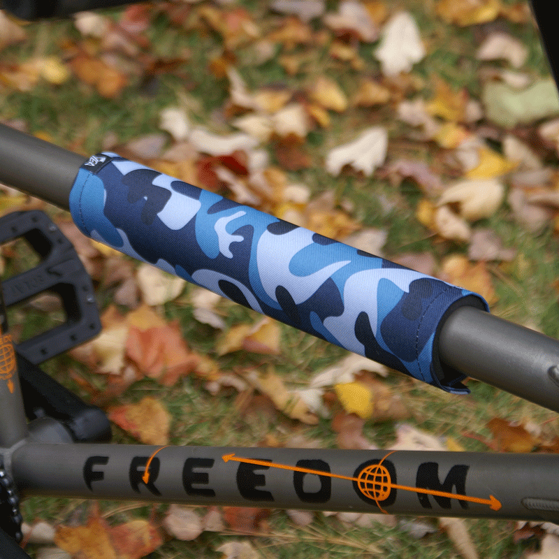 BLUE CAMO TOP TUBE PAD